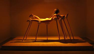 Original Surrealism Erotic Sculpture by Luce de Tetis