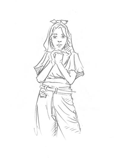 Young Girl Drawing By Sasha Ming Saatchi Art