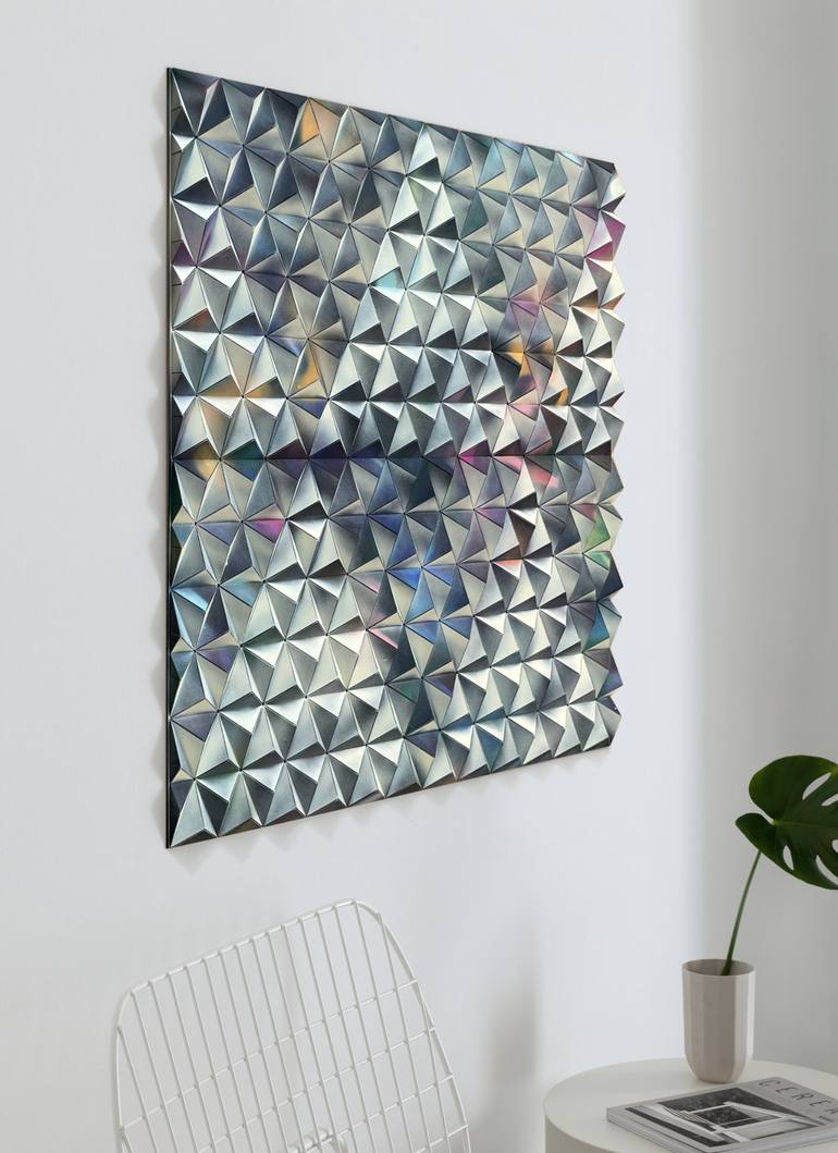 Original Abstract Sculpture by Sebastian Welzel | Abstract Art on Pressed Cardboard | CIS-9 limited edition 1 of 1
