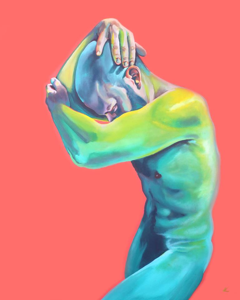 Original Figurative Men Paintings by Marcella Colavecchio
