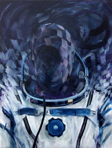 Original Outer Space Paintings by Matthieu Leger