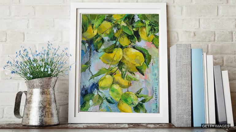 Original Fine Art Botanic Painting by Elena Reutova