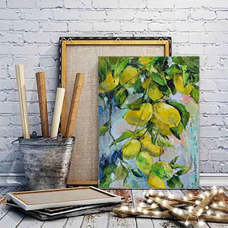 Original Fine Art Botanic Painting by Elena Reutova