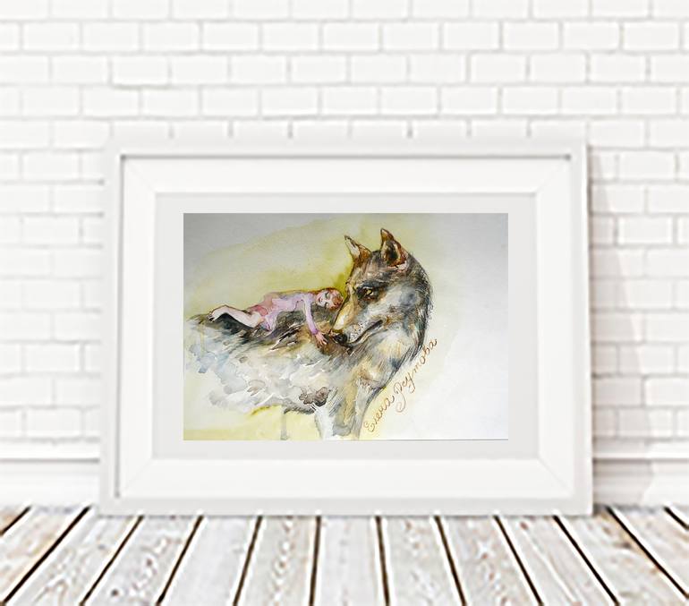 Original Fine Art Animal Painting by Elena Reutova