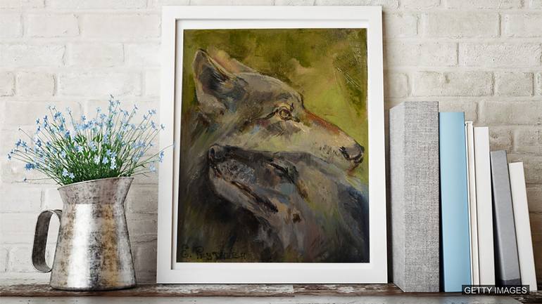 Original Fine Art Animal Painting by Elena Reutova