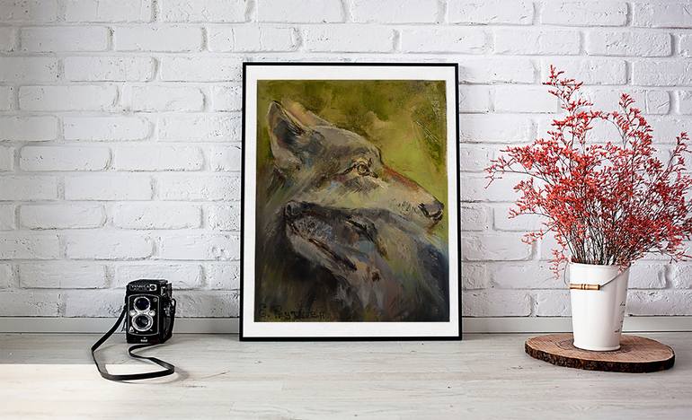 Original Fine Art Animal Painting by Elena Reutova