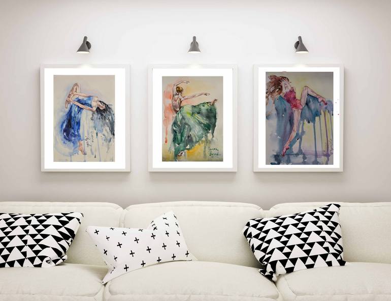 Original Expressionism Women Painting by Elena Reutova