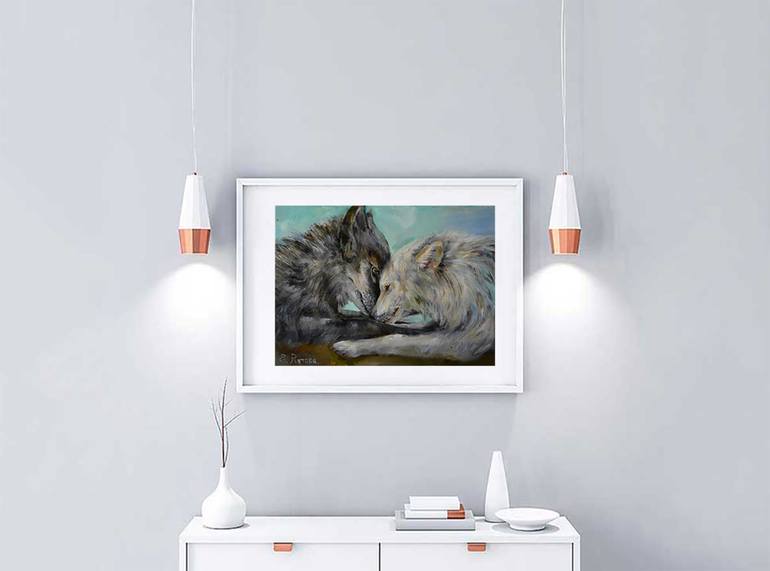 Original Fine Art Animal Painting by Elena Reutova