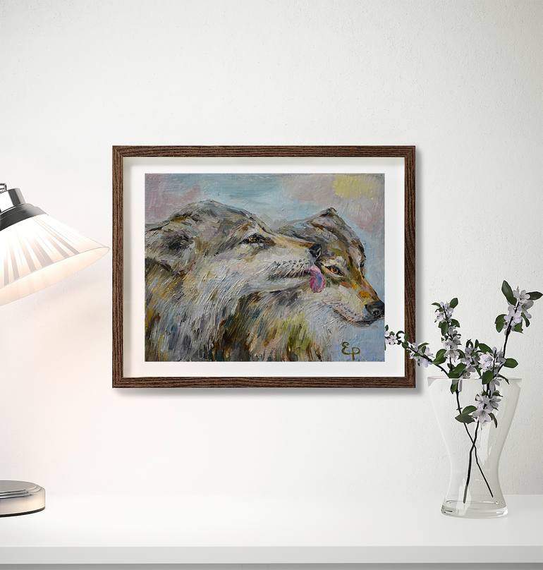 Original Fine Art Animal Painting by Elena Reutova