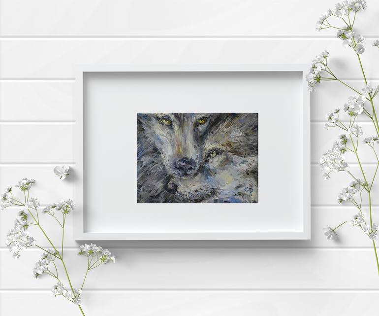 Original Fine Art Animal Painting by Elena Reutova