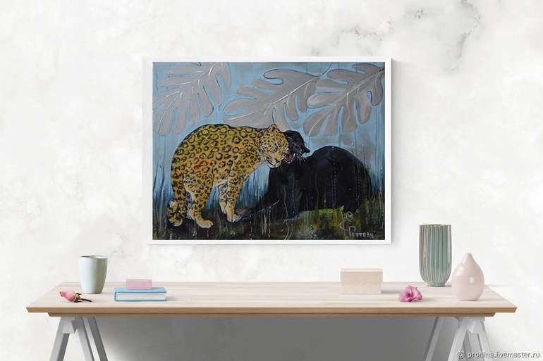 Original Fine Art Animal Painting by Elena Reutova