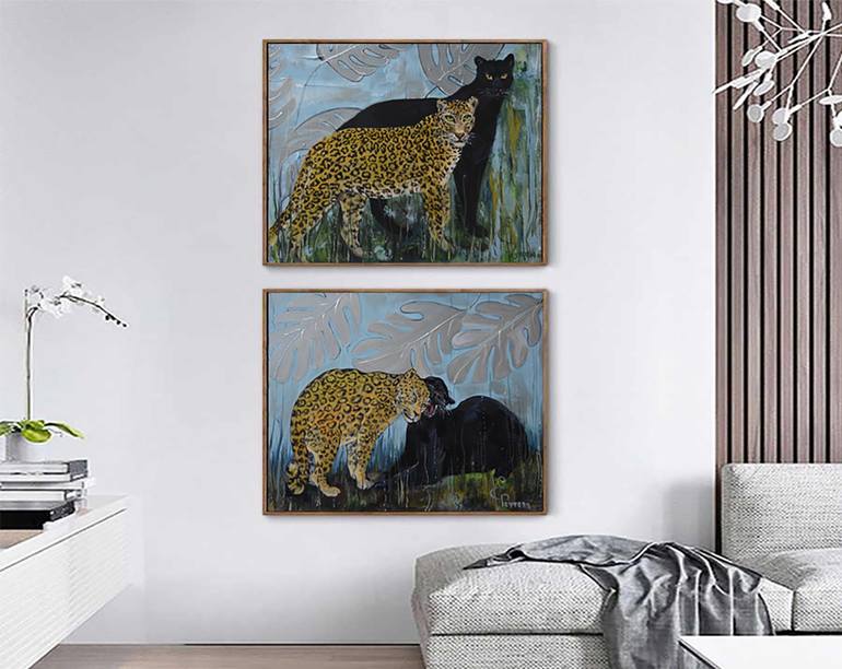 Original Fine Art Animal Painting by Elena Reutova