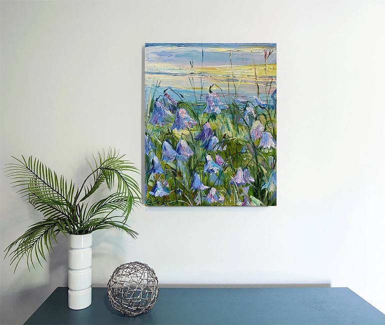 Original Pop Art Floral Painting by Elena Reutova