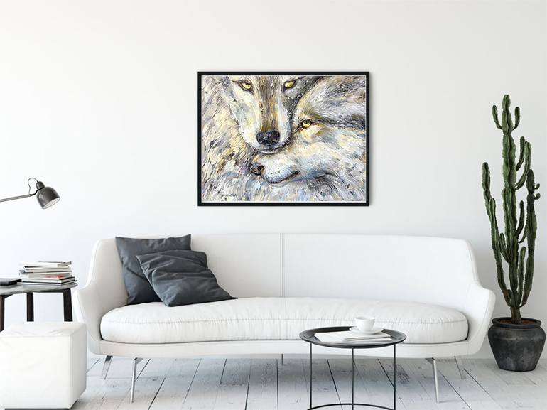 Original Fine Art Animal Painting by Elena Reutova