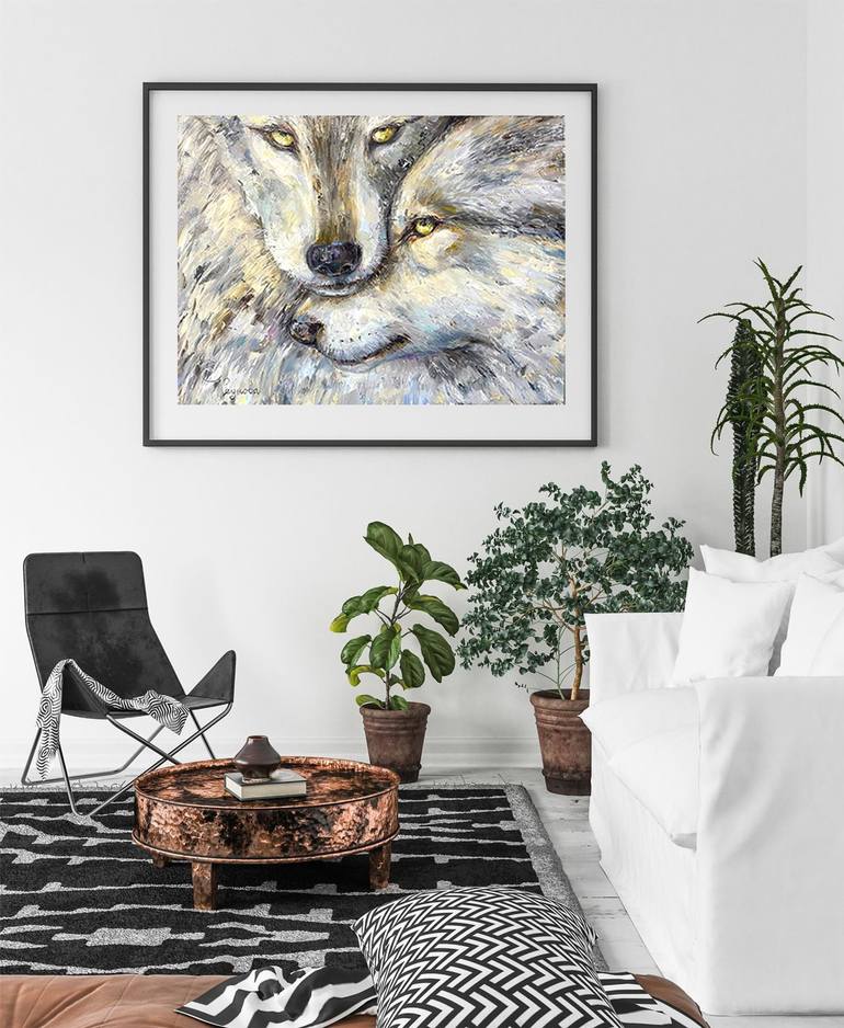 Original Fine Art Animal Painting by Elena Reutova