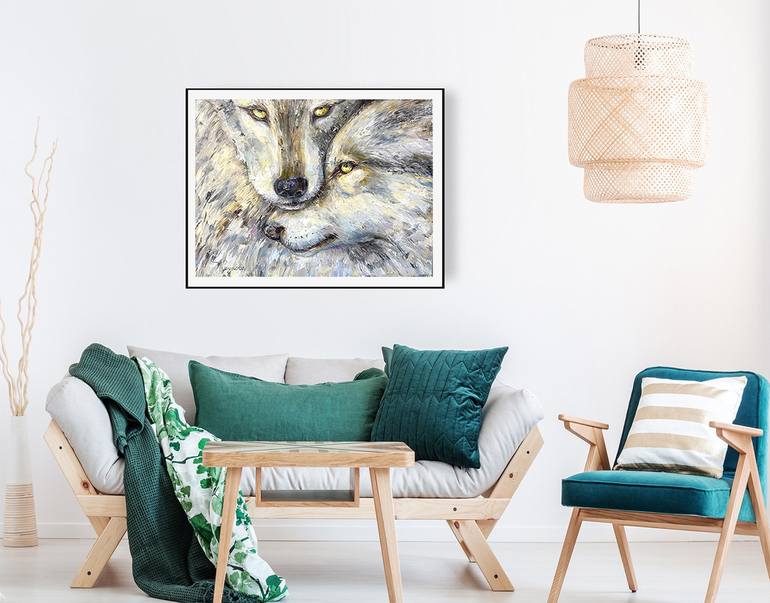 Original Fine Art Animal Painting by Elena Reutova