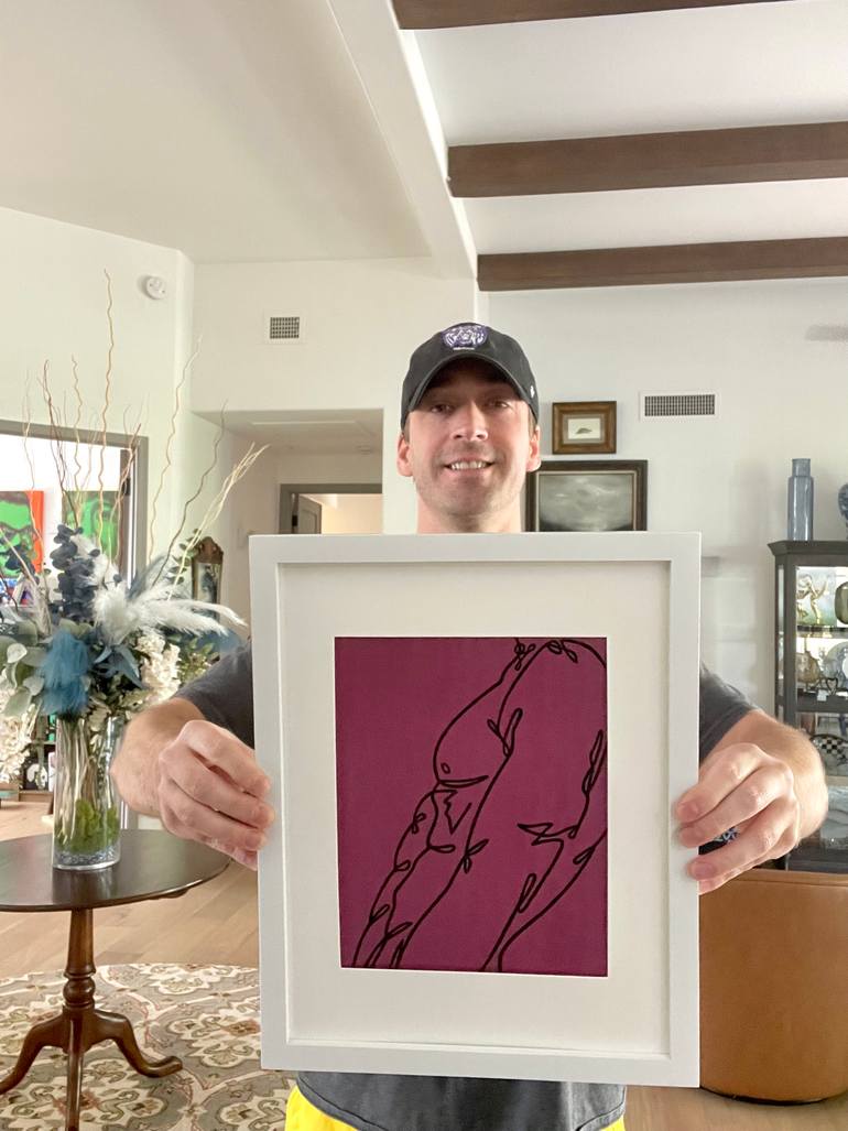Original Minimalism Nude Painting by Jackson Pschigoda