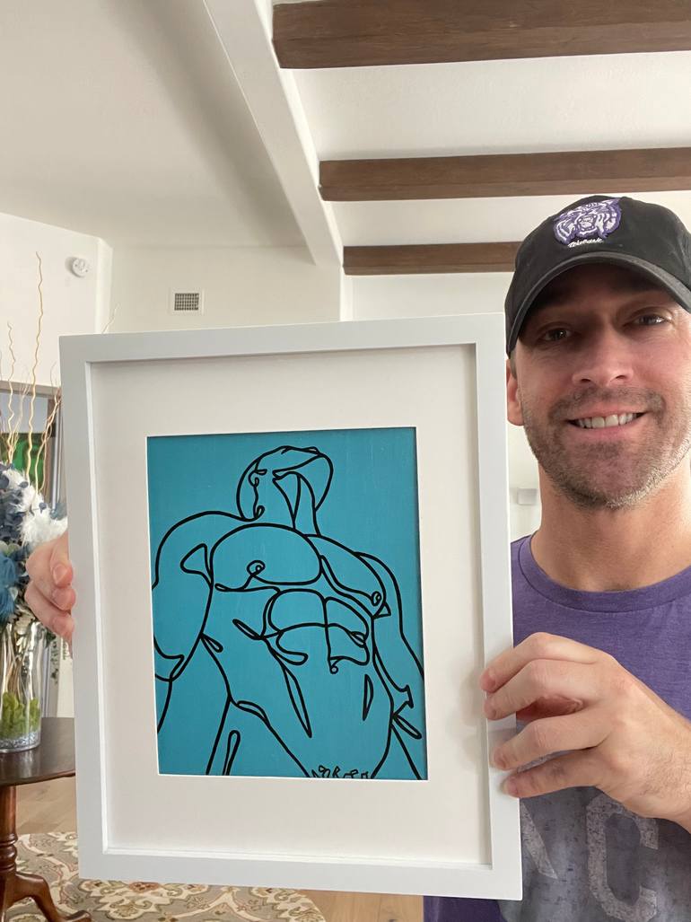 Original Minimalism Nude Painting by Jackson Pschigoda