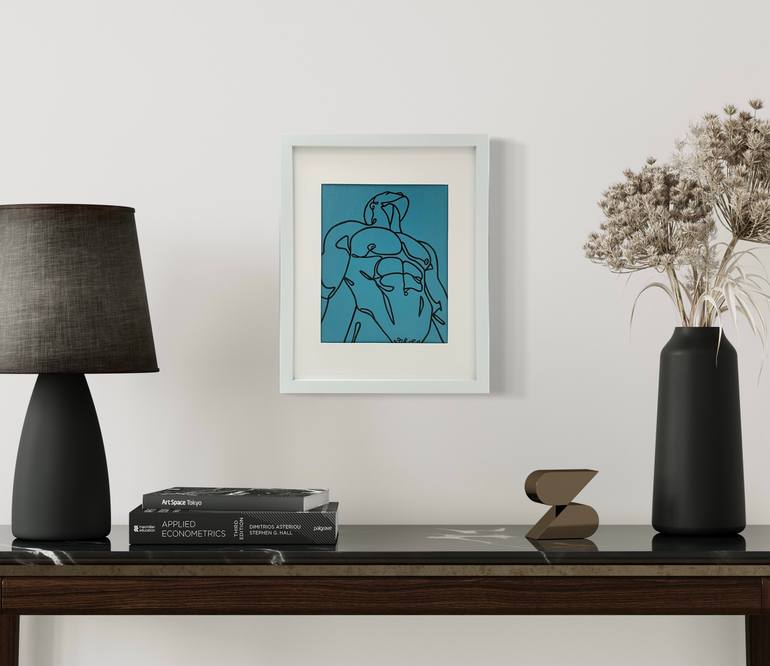 Original Minimalism Nude Painting by Jackson Pschigoda