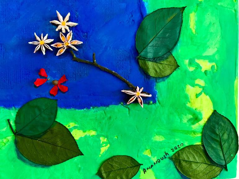 Original Conceptual Floral Collage by Ana Sambour