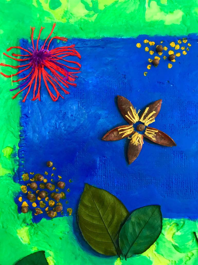 Original Conceptual Floral Collage by Ana Sambour