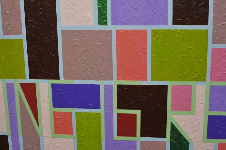 Original Art Deco Abstract Painting by Yevhen Ahanin