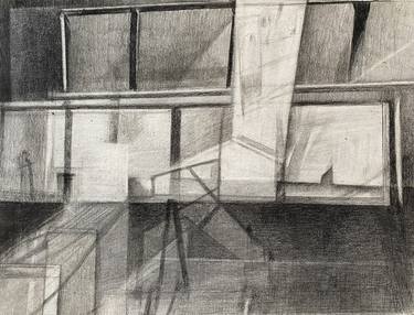 Original Abstract Expressionism Architecture Drawings by Mina Rakidzic