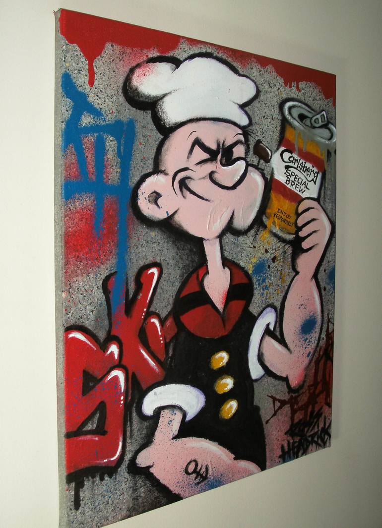 Original Modernism Graffiti Painting by Ross Hendrick