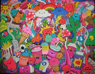 Print of Pop Art Cartoon Paintings by Ross Hendrick