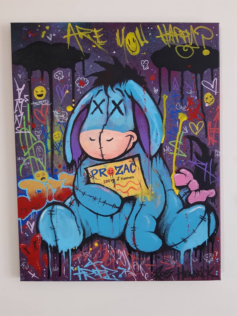 Original Modernism Graffiti Painting by Ross Hendrick