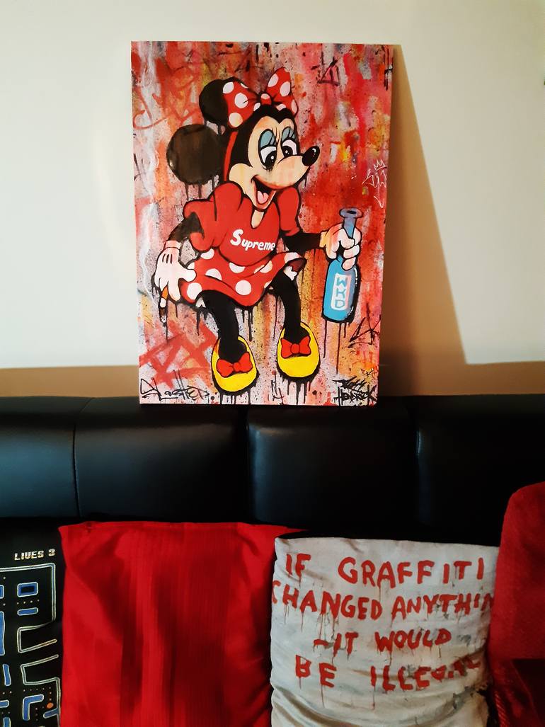 Original Modernism Cartoon Painting by Ross Hendrick