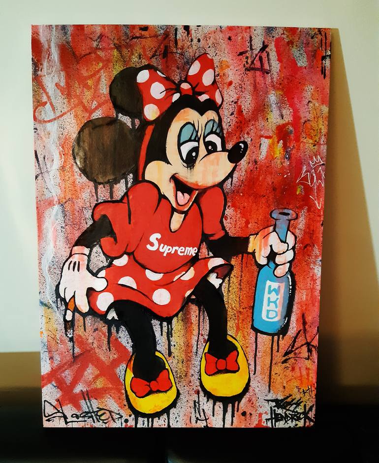 Original Modernism Cartoon Painting by Ross Hendrick