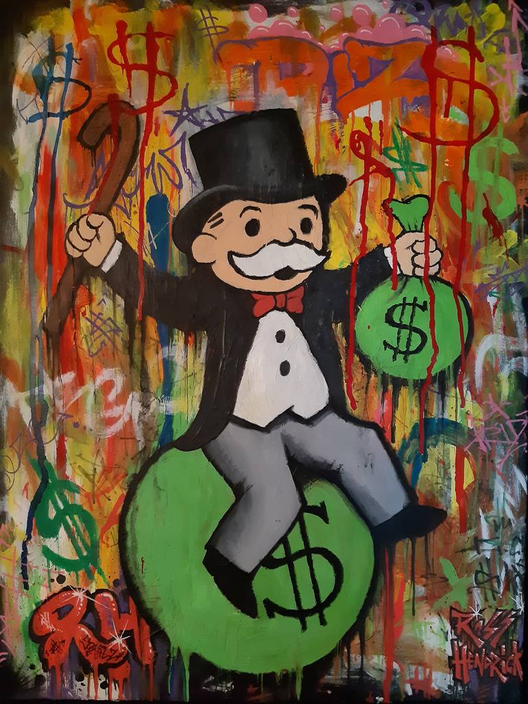 Monopoly-Money Rich Will Street Canvas Print / Canvas Art by Street Art -  Fine Art America