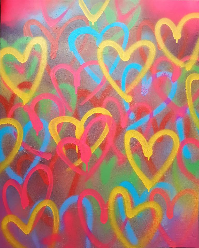 graffiti hearts
