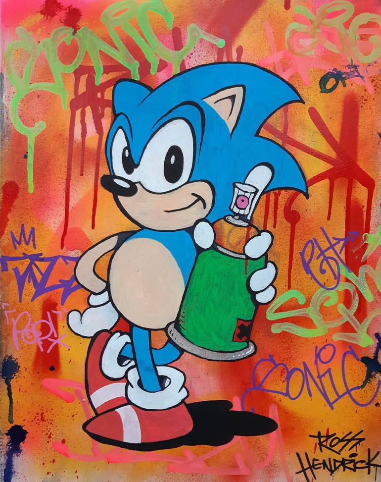 Sonic Art Print 