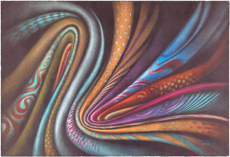 Original Conceptual Fantasy Drawing by Joye Divine