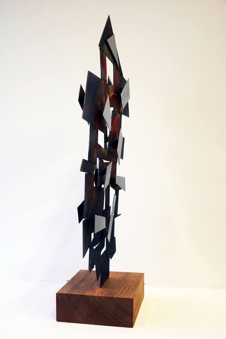 Original Abstract Politics Sculpture by Narcis Teodoreanu