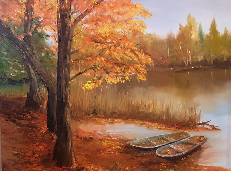 Original Impressionism Landscape Painting by Sd Kunststudio