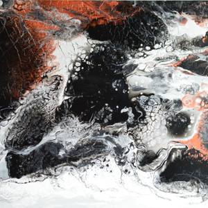 Collection Abstract acrylic paintings on canvas
