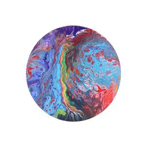 Collection Colorful round abstract paintings