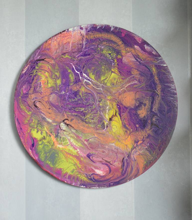 Original Abstract Expressionism Abstract Painting by Viktorija Rutskaja