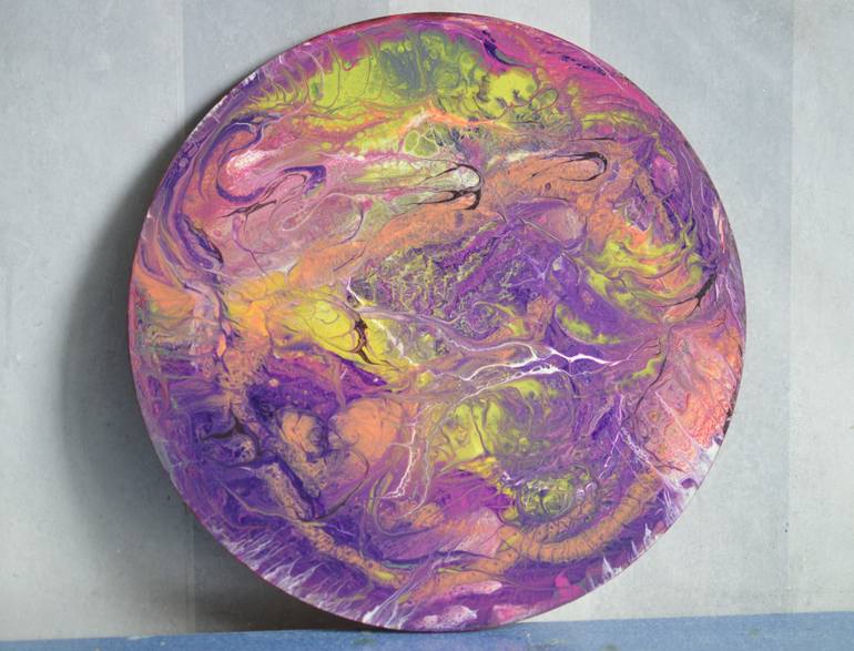 Original Abstract Expressionism Abstract Painting by Viktorija Rutskaja
