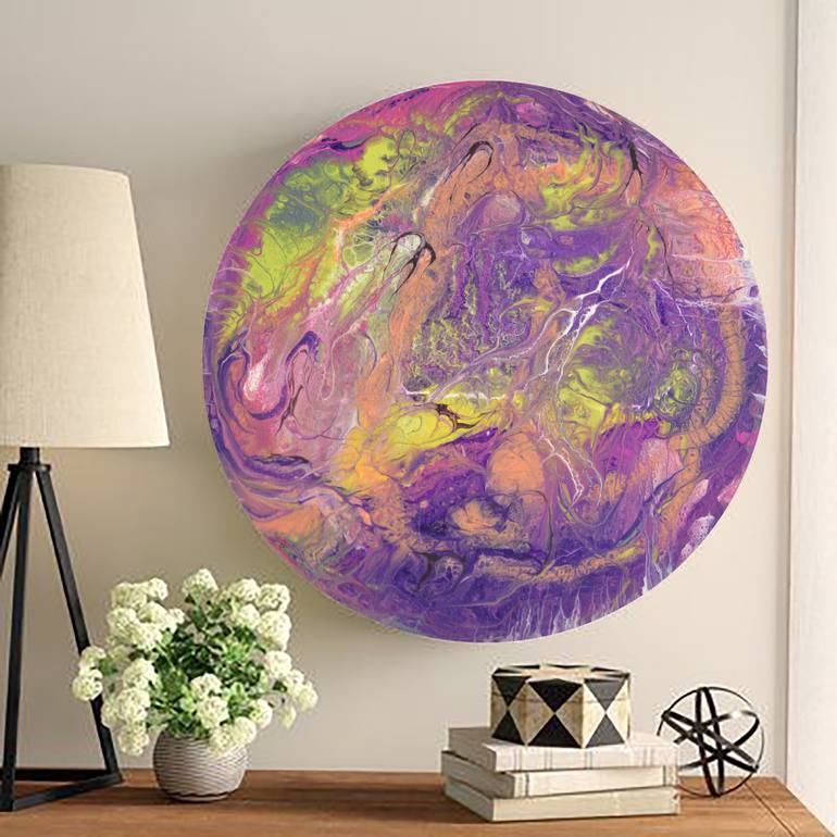 Original Abstract Expressionism Abstract Painting by Viktorija Rutskaja
