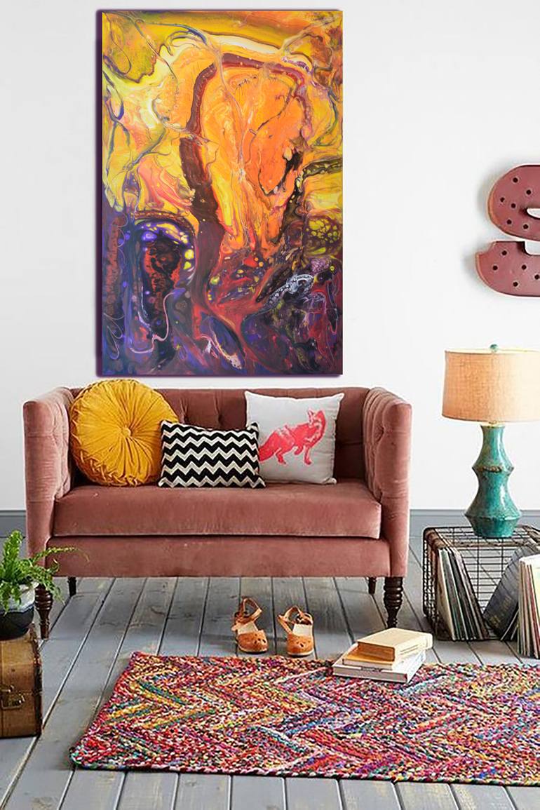 Original Abstract Painting by Viktorija Rutskaja