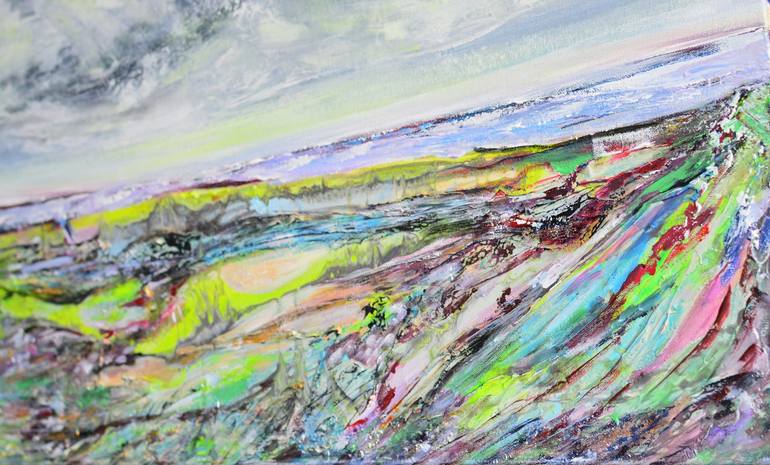 Original Abstract Landscape Painting by Viktorija Rutskaja