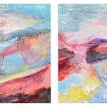 Collection Small canvas abstract paintings
