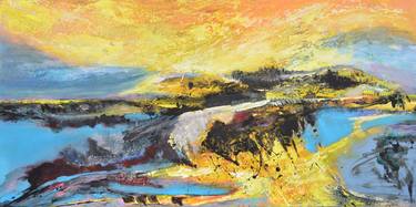 Print of Abstract Landscape Paintings by Viktorija Rutskaja