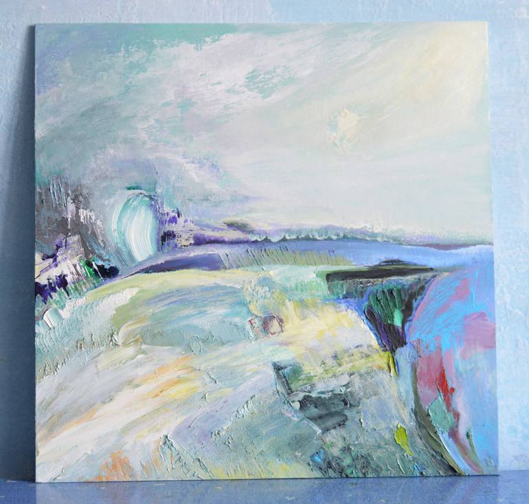 Original Abstract Expressionism Abstract Painting by Viktorija Rutskaja