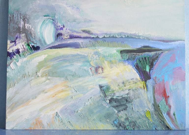 Original Abstract Expressionism Abstract Painting by Viktorija Rutskaja