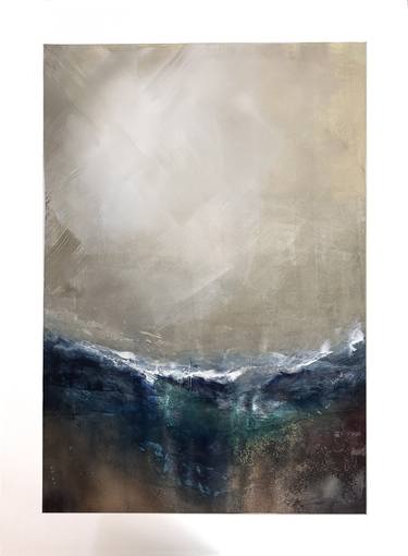 Original Abstract Beach Paintings by Alessandra Marzatico